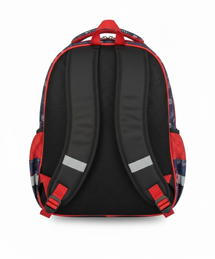 Spider-Man "Noir Shield" 3D Armor Kids Backpack – Heavy Duty Stealth Edition